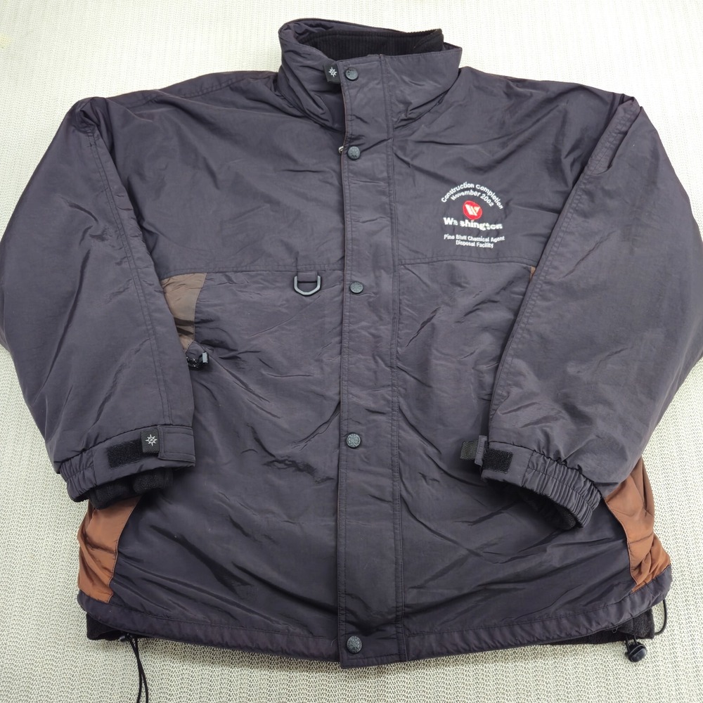 Vintage North End Jacket Coat Mens Extra Large Blue Removable Fleece Lined Y2K